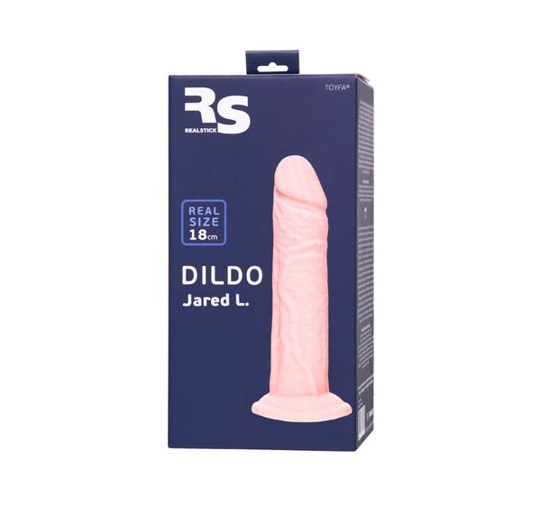 Фаллоимитатор RealStick Silicone Jared L, сайлекспан, телесный (18 см) #8