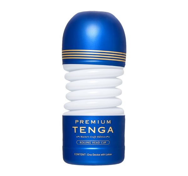 Мастурбатор TENGA Rolling Head CUP, TPE, белый (15,5 см) #1