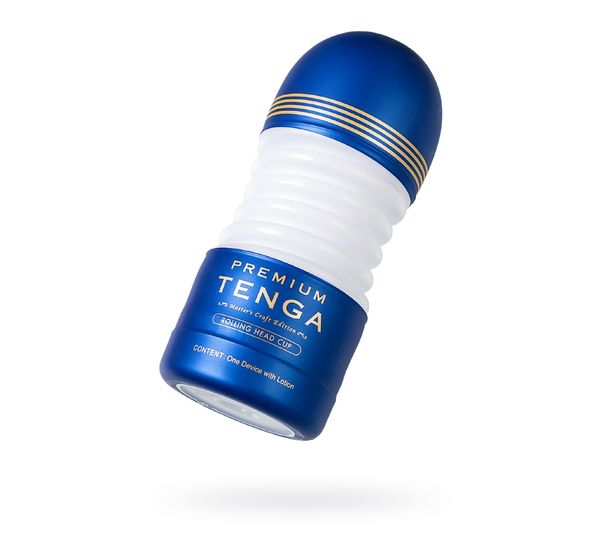 Мастурбатор TENGA Rolling Head CUP, TPE, белый (15,5 см)