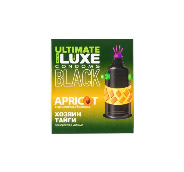 Презервативы Luxe, black ultimate, «Хозяин тайги», абрикос (18 см, 5,2 см, 1 шт) #1