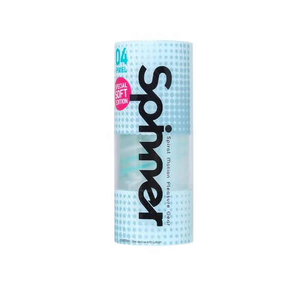 Мастурбатор TENGA SPINNER PIXEL SPECIAL SOFT, TPE, голубой (14 см) #1