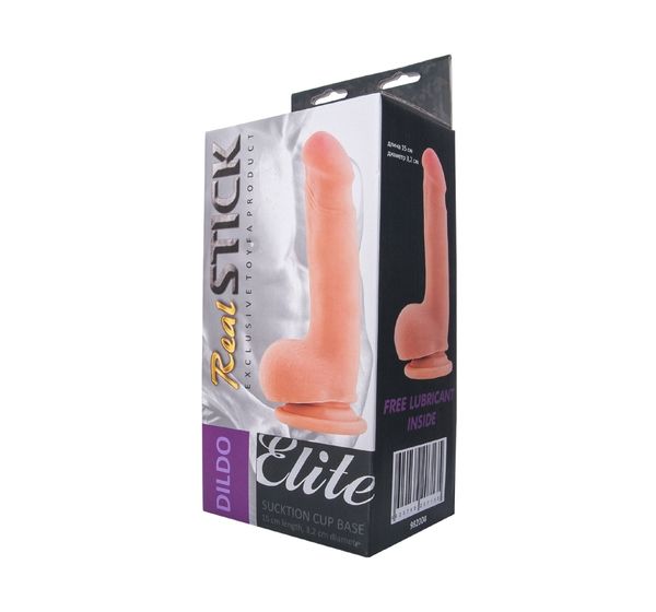 Реалистичный фаллоимитатор TOYFA RealStick Elite DILDO, телесный (18,5 см) #5