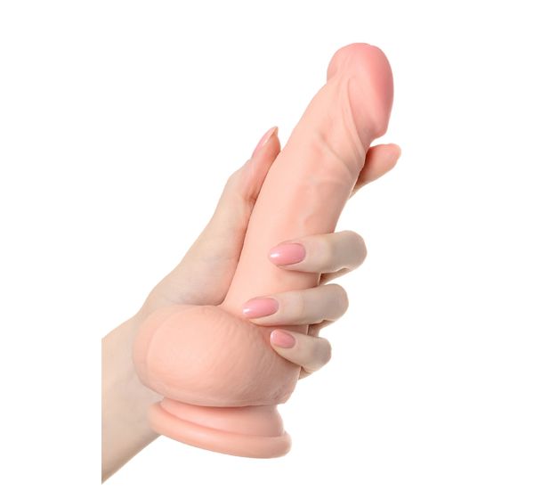 Реалистичный фаллоимитатор TOYFA RealStick Elite DILDO, телесный (18,5 см) #4