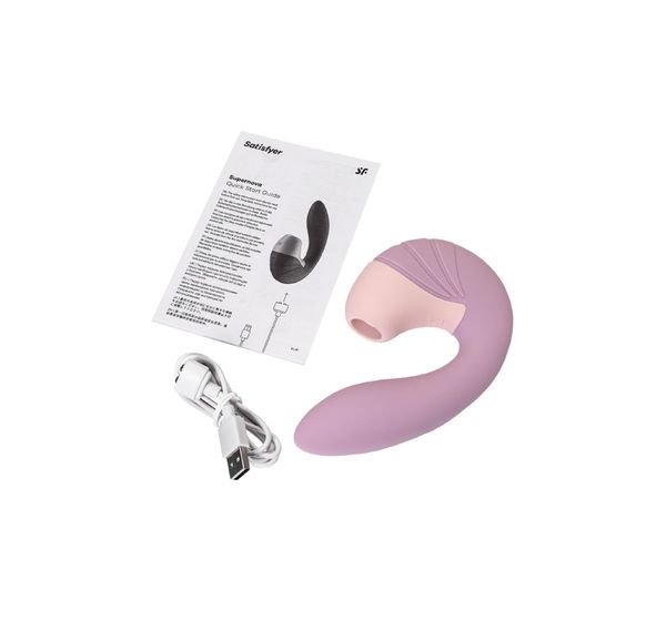 Вибратор Satisfyer Supernova, с вакуум-волновым стимулятором, силикон, розовый (16,9 см) #6