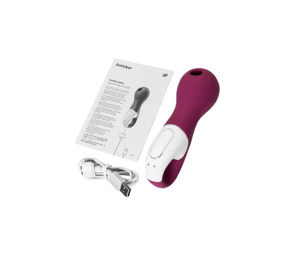 Вакуум-волновой бесконтактный стимулятор клитора Satisfyer Lucky Libra, силикон, красный (15,7 см) #6