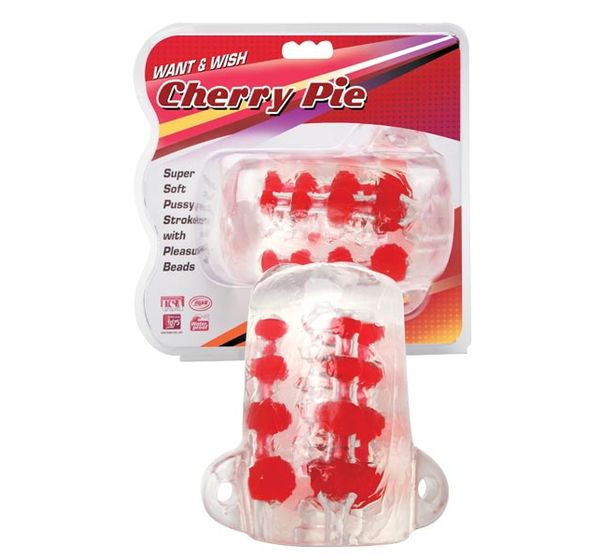 Мастурбатор Dream Toys Cherry Pie прозрачный (12 см)