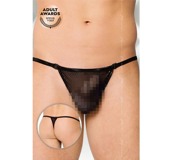 Стринги мужские из сетки SoftLine Collection, черный (S/L)