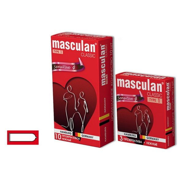 Презервативы Masculan, classic 1, нежные (10 шт)