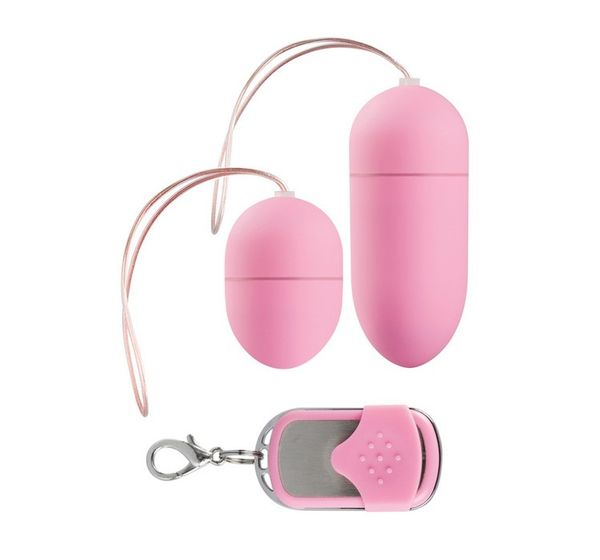 Виброяйца Vibrating egg Two-pack розовые, с пультом ДУ (2 шт)