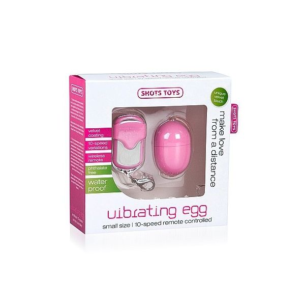 Виброяйцо 10 Speed Remote Vibrating Egg Small розовое #1