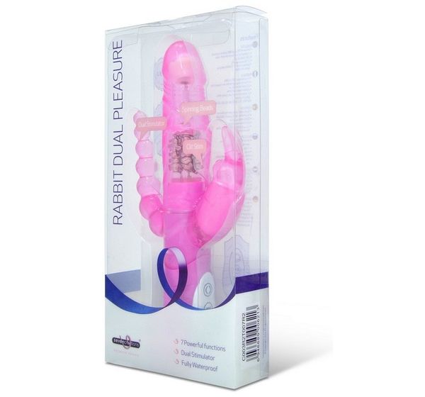 Вибратор многоскоростной для двойной стимуляции PREMIUM RANGE RABBIT DUAL PLEASURE (11,5 см) #1