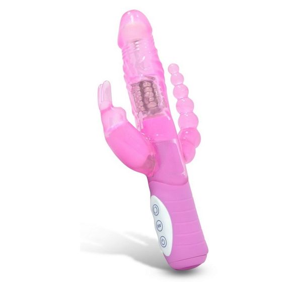 Вибратор многоскоростной для двойной стимуляции PREMIUM RANGE RABBIT DUAL PLEASURE (11,5 см)