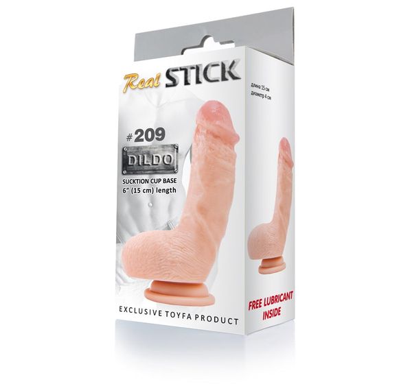 Фаллоимитатор RealStick #209 телесный (15 см) #1