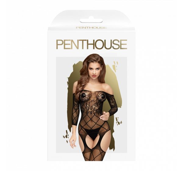 Костюм-сетка Penthouse Top-notch, черная (S/L) #2