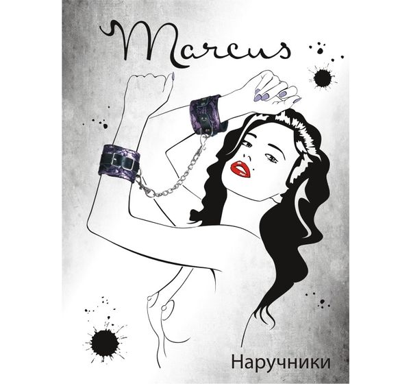 Кружевные наручники TOYFA Marcus, розовые (42 см) #3