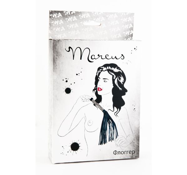 Флоггер с кружевной ручкой TOYFA Marcus, серебряный (38 см) #2