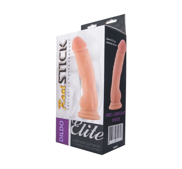 Реалистичный фаллоимитатор TOYFA RealStick Elite DILDO, TPR (20 см) #5