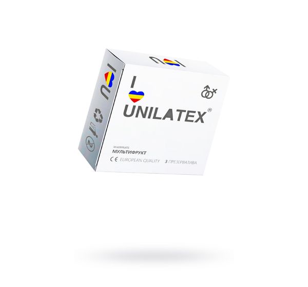 Презервативы Unilatex (M)ultifrutis, аромат, цветные (3 шт)