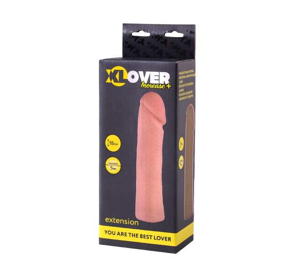 Насадка ToyFa XLover Increase, для увеличения размера, реалистичная, с ярко выраженной головкой #7