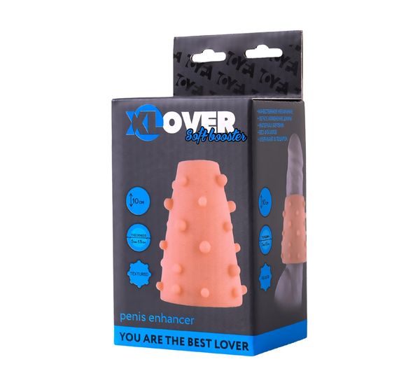 Насадка ToyFa XLover Soft booster в форме конуса, утолщающая, с дополнительной стимуляцией #2