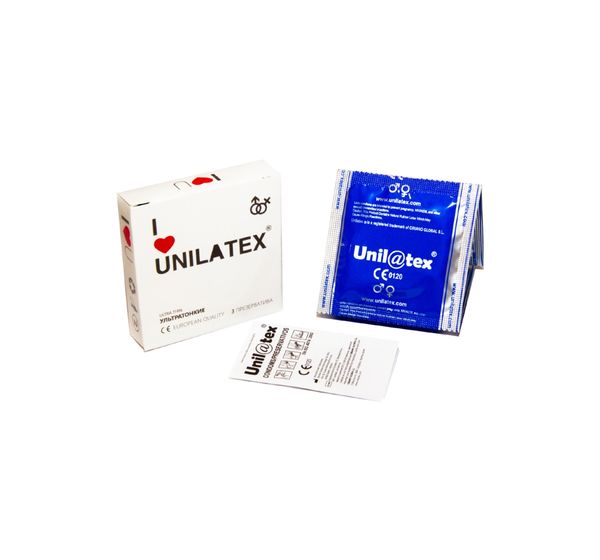 Презервативы Unilatex, natural ultrathin, ультратонкие (3 шт) #1