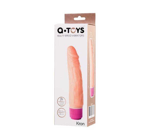 Реалистичный вибратор TOYFA A-Toys Kron, PVC, телесный (20,5 см) #2