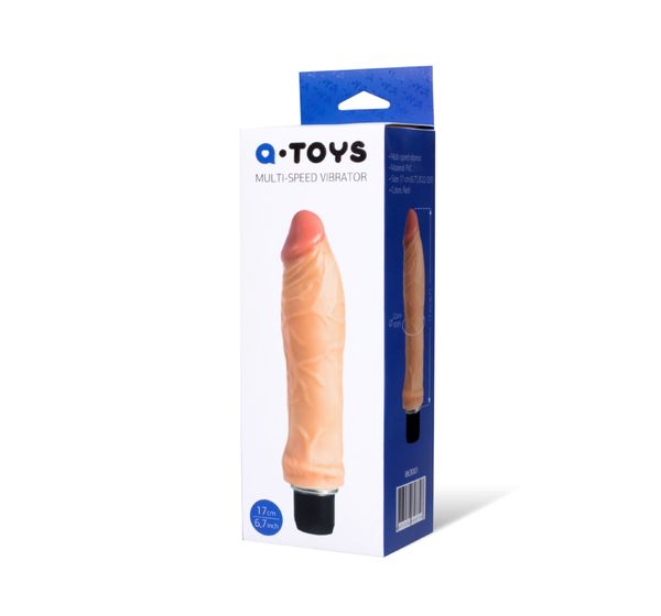 Реалистичный вибратор TOYFA A-Toys, PVC, телесный (17 см) #2