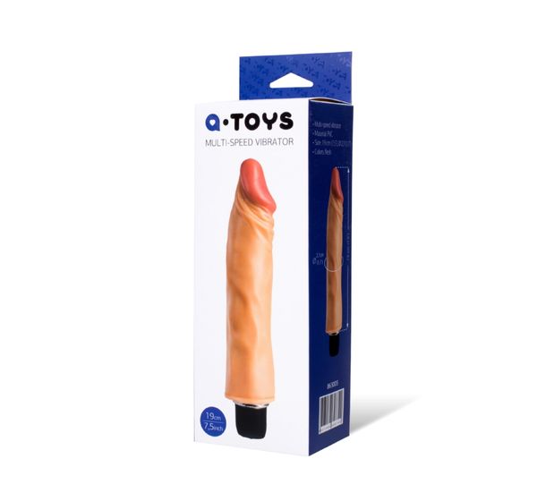 Реалистичный вибратор TOYFA A-Toys, PVC, телесный (21 см) #2