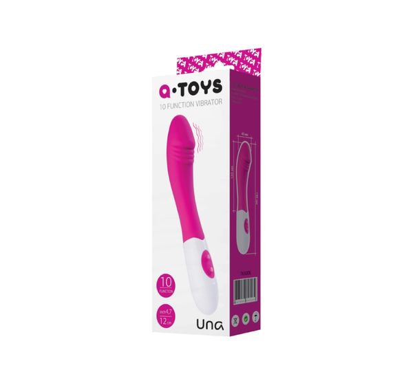 Вибратор TOYFA A-Toys Una, силикон, розовый (19,8 см) #2