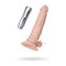 Реалистичный вибратор TOYFA RealStick Nude, PVC, 7 режимов вибрации, телесный