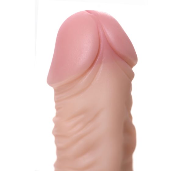 Реалистичный вибратор TOYFA RealStick Nude, PVC, телесный, 7 режимов вибрации (17 см) #11