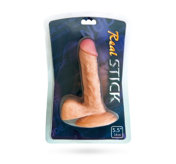 Фаллоимитатор TOYFA RealStick Nude, PVC, телесный (16 см) #2