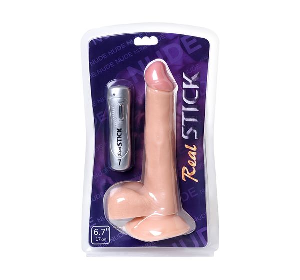 Вибратор TOYFA RealStick Nude реалистичный, телесный (17 см) #9