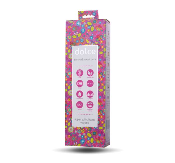 Вибратор TOYFA Dolce Leo, силикон, розовый (16,5 см) #3