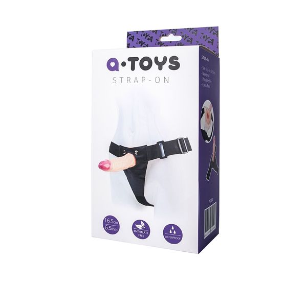 Страпон-насадка на креплении A-Toys by TOYFA, PVC, телесный (18 см) #5