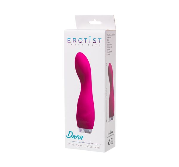 Вибратор Erotist Dana, силикон, розовый (14,5 см) #5