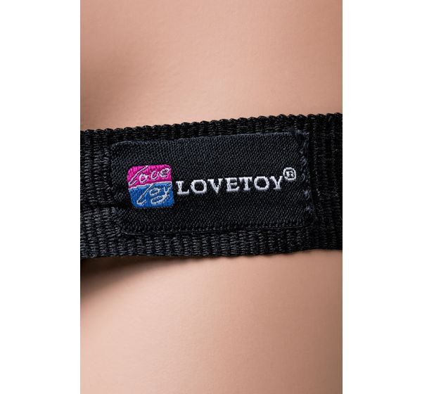 Страпон на креплении LoveToy с поясом Harness, реалистичный, neoskin, телесный (17 см) #6