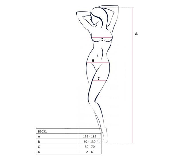 Эротический костюм-сетка Passion Erotic Line, с длинными рукавами, белый (OS) #1