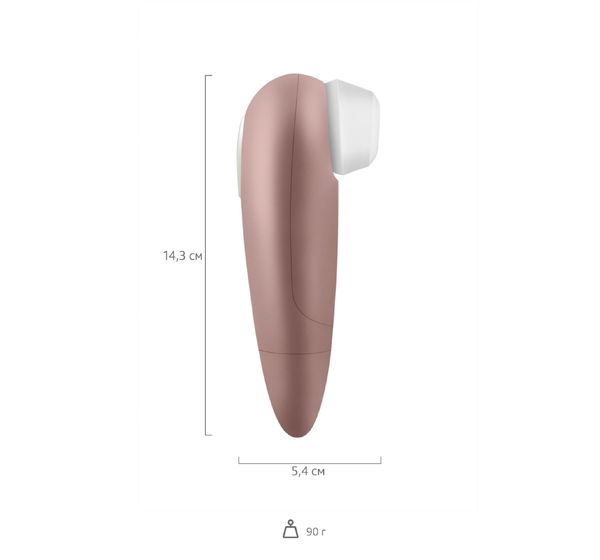 Вакуум-волновой бесконтактный стимулятор клитора Satisfyer 1 NG, розовый (14 см) #6