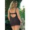 Ночная сорочка со стрингами SoftLine Collection Laura, черный (XL) #1