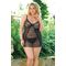 Ночная сорочка со стрингами SoftLine Collection Laura, черный (XXXL)