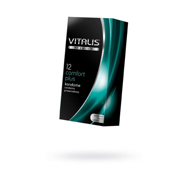 Презервативы Vitalis, premium, comfort plus, анатомичные (12 шт)