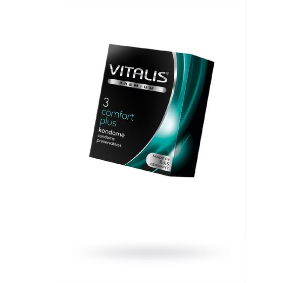 Презервативы Vitalis, premium, comfort plus, анатомичные (3 шт)