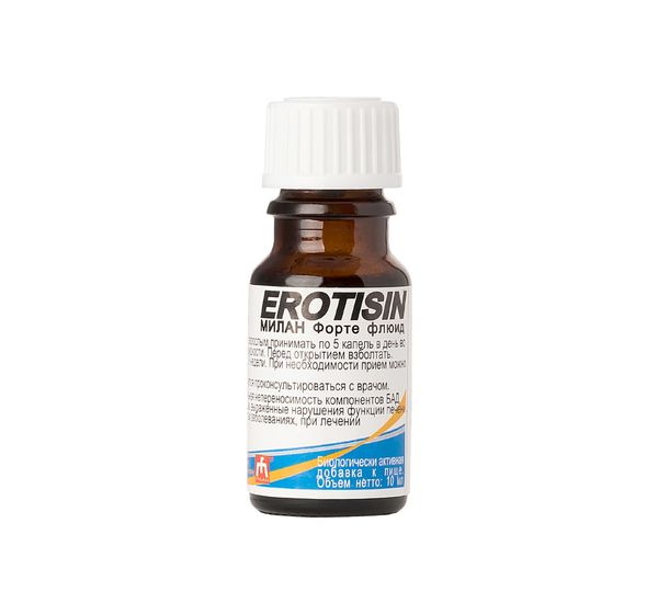 Капли для повышения либидо Milan Forte fluid, Erotisin (10 мл) #1