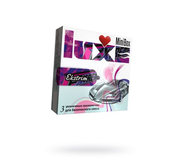 Презервативы Luxe Minibox, «Экстрим», силикон, ребристые (24 шт)