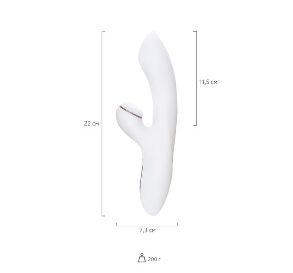 Вибратор Satisfyer Pro G (S)pot Rabbit, с вакуум-волновым стимулятором, силикон, белый (22 см) #6