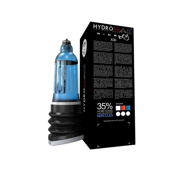 Гидропомпа Bathmate Hydromax X30 Wide Boy, голубая (30 см) #4