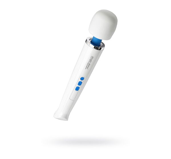 Вибромассажер Magic Wand Rechargeable HV-270, силикон, белый (32,5 см)