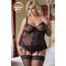 Корсет и трусики SoftLine Collection Estella, черный (XL)