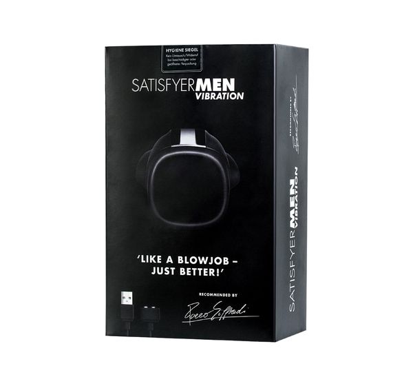 Мастурбатор Satisfyer Men Vibration, силикон, черный (14,5 см) #22